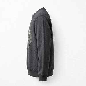 Sudadera de cuello redondo de forro polar grueso con estampado gráfico de circuito vintage, hombros caídos, estilo oversize, para hombre - Product Image 4