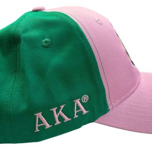 Pink Green Color Block Baseball <b>Cap</b> Women Embroidered Fashion <b>Hat</b> Adjustable Casual Outdoor Headwear Stylish Daily Wear - Product Image 4