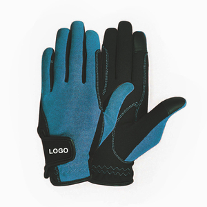Lightweight Breathable Waterproof Anti-Slip Fishing and Horse Riding Gloves with Hook and Loop Closure Nylon <b>Material</b> Unisex - Product Image 3