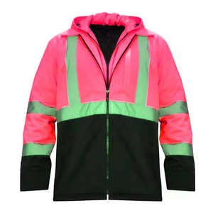 Chaqueta de Seguridad de Alta Visibilidad con Logotipo Personalizado, Impermeable, con Luces LED Reflectantes, para Trabajo en Invierno, Certificada por ANSI, Unisex, para Carreteras - Product Image 4