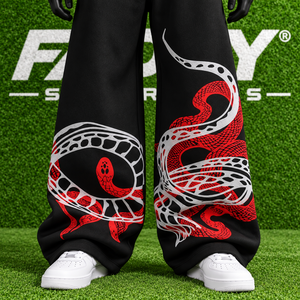 Custom Wholesale Heavyweight Fleece <b>Joggers</b> <b>Men</b> Streetwear Graphic Print <b>Baggy</b> Casual Open Bottom Sweat Pants - Product Image 6