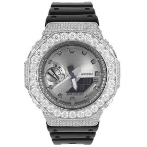 Big Boy 11.25 Carat Moissanite VVS Iced Out Classic Luxury Custom <b>Watch</b> Alloy Band Unisex Fashion Jewelry - Product Image 1