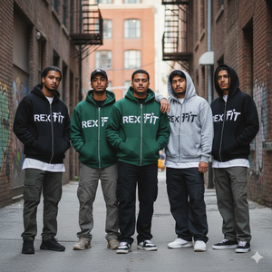 Sudaderas Extra Grandes de Estilo Urbano, Tejido Grueso 100% Algodón, Calidad Premium, Diseño Más Vendido, Sudaderas Unisex con Cierre - Product Image 4