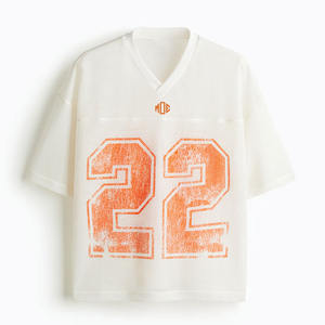 Jersey de Fútbol Americano de Malla Oversize de Calidad Premium para Hombre, Transpirable, de Poliéster, Estilo Urbano, Top Deportivo, Número Personalizado, Servicio OEM - Product Image 2