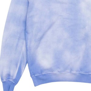 Sudadera con capucha azul tie-dye para hombre, informal, con bolsillo canguro y cordón ajustable - Product Image 6