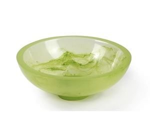 Personalized Handmade Resin Nutt Snacks Bowl Tableware New Design Durable Resin Fruit Bowls Table Decor White Swirl Resin Bowl - Product Image 6