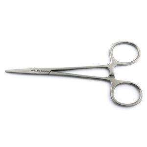 Pinzas hemostáticas rectas mini de 9 cm, instrumento quirúrgico de acero inoxidable diseñado para un agarre preciso - Product Image 2
