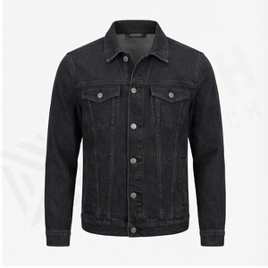 Chaqueta vaquera de mezclilla al por mayor de alta calidad para mujer, prendas de vestir informales, abrigo con botones, chaqueta vaquera de gran tamaño, logotipo frontal, Invierno sólido - Product Image 2
