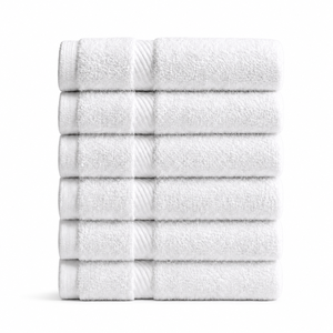 Ensemble de serviettes de toilette et de visage en coton biologique GOTS de luxe - 2 pièces, serviettes en tissu éponge 500 GSM, non teintes, OEKO-TEX, broderie personnalisée - Product Image 3