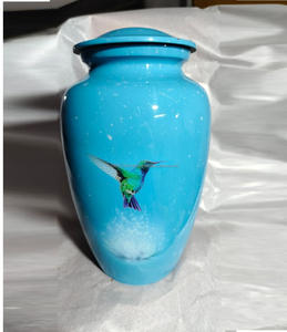 Urnas de Cremación de Aluminio Personalizadas de Estilo Americano Moderno para Cenizas Humanas, 10 Pulgadas, 220 Pulgadas Cúbicas de Capacidad, India - Product Image 3