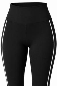 Women Custom Scoop Neck Racerback Sports Bra Set Solid Color Mid Waist Leggings for Plus Size 2-Piece Seamless - Product Image 6