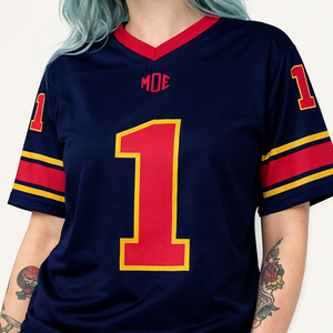 Jersey de Fútbol Americano Personalizado Premium para Mujer, Unisex, Cuello en V, Transpirable, Ropa Deportiva de Poliéster, Fabricante Mayorista OEM, EE. UU. - Product Image 2