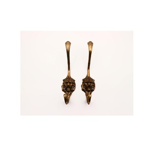 Ganchos decorativos de latón para pared, estilo vintage, para colgar toallas en el baño, cocina, entrada, solución organizadora de almacenamiento para el hogar - Product Image 1