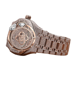 Reloj de Lujo con Diamantes Moissanite para Hombre, Reloj de Pulsera de Acero Inoxidable - Product Image 3