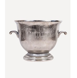 Seau à glace décoratif pour bar et hôtel, design traditionnel en forme de coquille dorée, fait main, élégant, porte-bouteille, design unique - Product Image 3