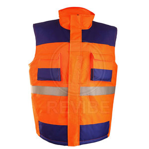 Chaleco de Seguridad Reflectante para Trabajo, con Logotipo Personalizado, Transpirable, Resistente al Viento, de Poliéster, sin Mangas, para Hombre - Product Image 3
