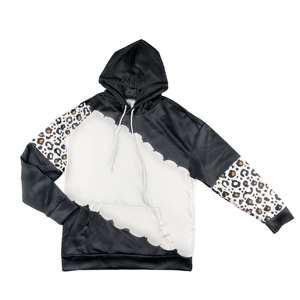 High Demand Winter Anti-Wrinkle Quick Dry High Quality Custom <b>Print</b> New Fashion <b>Cow</b> <b>Print</b> Color Block Sublimation <b>Hoodie</b> - Product Image 3