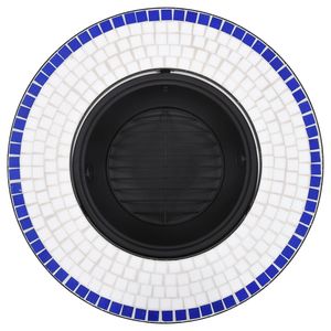 Pozzo del fuoco a mosaico in ceramica 26.8 \ "in combinazione di colori blu e bianco - Product Image 6