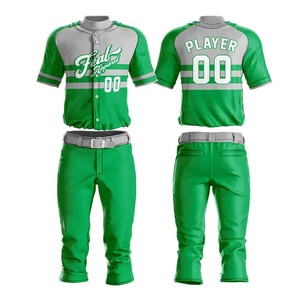 Camiseta de Béisbol Peak Apparel para Hombre, Verde Gris, Sublimada, Manga Corta, Transpirable, Corte Regular, Uniforme de Equipo para Todas las Temporadas - Product Image 4