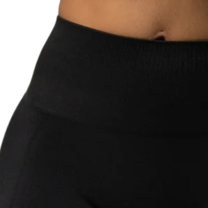 Pantalon évasé taille mi-haute noir pour femme, extensible, pour le sport, le fitness, le yoga, l'entraînement, tenue de sport confortable - Product Image 6