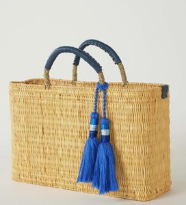 Sac en paille minimaliste |   Sac fourre-tout marocain fait main naturel - Product Image 3