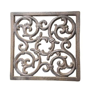 Handcrafted Iron Metal Trivet Heat Resistant Kitchen Accessory Durable Hot Dish Holder Table Protector for Serving and Dining - Product Image 4