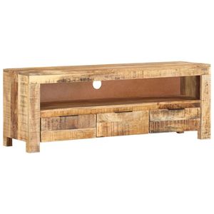 Mueble para TV Mediano de Madera de Mango Sólida Natural, Diseño Elegante - Product Image 1