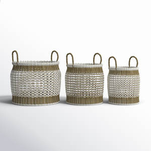 ตะกร้าพลาสติกสำหรับจัดเก็บของตกแต่งบ้านที่ทันสมัย - Product Image 3