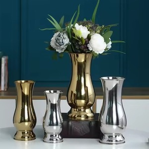 Modern Handmade Stainless Steel Decorative Flower Vase Elegant Home Interior Decor - Product Image 2