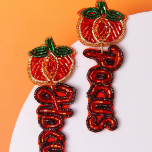 Pendientes de Maestra con Nombre Personalizado, Pendientes Colgantes Hechos a Mano con Cuentas para Mujeres y Niñas, Regalos para Maestras y Eventos de Agradecimiento - Product Image 1