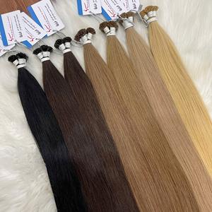 Meilleures extensions de cheveux vietnamiens 100% naturels de haute qualité, à pointe plate en kératine, lisses et prêtes à être expédiées. - Product Image 1