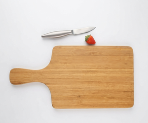 Planche à découper en bois naturel avec poignée intégrée et trou de suspension, écologique, forme rectangulaire, passe au lave-vaisselle - REHMAN CRAFT - Product Image 6