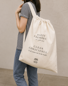 Cotton <b>Laundry</b> Bag 56x71cm 220 GSM Natural Custom Logo Printed <b>Storage</b> Bag Wholesale OEM ODM Private Label Manufacturer Bulk B2B - Product Image 6