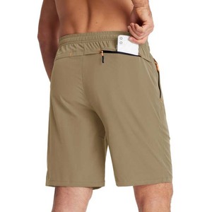 Pantalones Cortos Deportivos Casuales de Verano para Hombre, de Algodón y Poliéster, Transpirables, con Patrón Sólido - Product Image 3