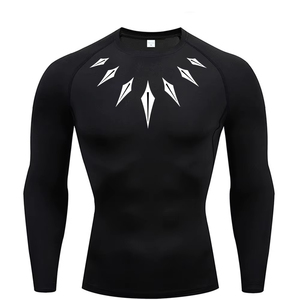 2026 <b>Men</b> long sleeve <b>compression</b> <b>shirt</b> Printed water Sports rash Protection Quick dry Base Sports Outdoor Activities Water Use - Product Image 1