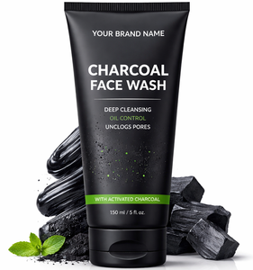 Limpiador Facial de Carbón Activado al por Mayor para Control de Grasa, Eliminación de Acné y Puntos Negros, Purificador Facial, OEM, Marca Privada, Cuidado de la Piel - Product Image 1