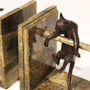 Heavy Duty Metal <b>Book</b> Stand Strong Reading Support for Large Reference BooksAluminium Gold-Plated <b>Book</b> Stand for <b>Study</b> Desk UK - Product Image 2