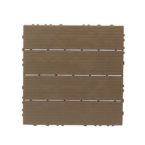 27 Pack Plastic Interlocking Deck Tiles 11.4"x11.4" Waterproof Flooring for Indoor Outdoor Patio 27 Pack 11.4"x11.4" Decking - Product Image 3