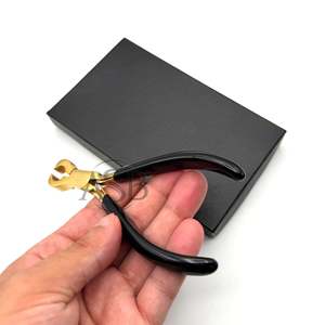Black Gold Stainless Steel Bond Cutting Pliers Hair Extension Removal Pliers I tip and U tip Professional Bond <b>Cutter</b> - Product Image 6