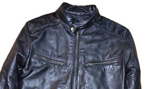 Veste en cuir de vache pour homme de haute qualité, style vintage, doublure en polyester, fermeture à boutons et fermeture éclair, écologique, pour l'hiver et la moto - Product Image 5