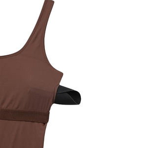 ชุดโยคะรัดรูปสำหรับผู้หญิง จั๊มสูทไร้ตะเข็บ ชุดออกกำลังกายเอวสูง ผ้ายืดสแปนเด็กซ์ โพลีเอสเตอร์ - Product Image 5