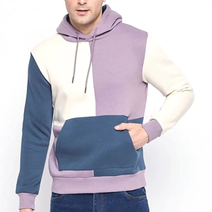 Sudadera con Capucha para Hombre, Diseño Color Block, Corte Regular, Tejida, Manga Larga, con Bolsillos, Estilo Casual para Otoño - Product Image 5