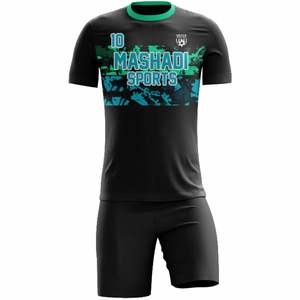 ชุดฝึกซ้อมฟุตบอล ชุดเสื้อฟุตบอล ปรับแต่งได้ 100% โพลีเอสเตอร์ ระบายอากาศ แห้งเร็ว สำหรับผู้ใหญ่ แบบยูนิเซ็กซ์ กางเกงขาสั้น พิมพ์ลายตามสั่ง - Product Image 5