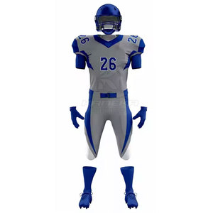 Tenue de football américain moderne et performante pour équipe, respirante, séchage rapide, polyester, logo personnalisé, conçue pour les professionnels - Product Image 1