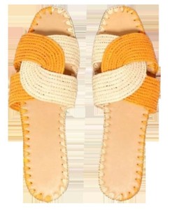 Moroccan raphia <b>Shoes</b>, raphia slippers,birthday gift, Traditional rafia slippers, rafia Babouches,gift for her, Handmade Raphia - Product Image 1