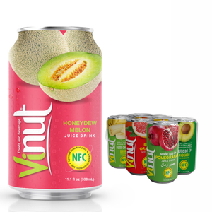 Bebida de Jugo de Melón Recién Exprimido en Lata de Aluminio de 330 ml, Sin Azúcar Añadido, Sabor Natural para Fabricantes de Bebidas, Venta al por Mayor, Marca Privada - Product Image 1
