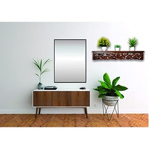Estante de Pared Tallado Tradicional de Madera de Mango |   Estante Flotante Decorativo con Funciones de Almacenamiento para Sala de Estar, Venta al por Mayor - Product Image 5