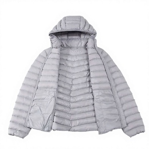 High Quality Sheep Skin Canvas Knitted Zip-Up Winter <b>Women's</b> Puffer <b>Jacket</b> Reversible Quick Dry <b>Lightweight</b> Breathable Long - Product Image 2
