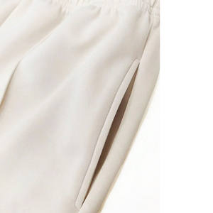 Ensemble survêtement femme oversize avec pantalon droit, couleur unie, tenue athleisure deux pièces, approvisionnement en gros OEM - Product Image 4