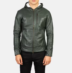 แจ็คเก็ตหนังผู้ชายแบบปรับแต่งได้ ผลิตในปากีสถาน ปี 2026 คุณภาพพรีเมียม คอตั้ง สไตล์ไฮสตรีท สำหรับฤดูหนาว - Product Image 1